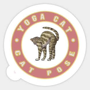 Yoga Cat - Cat Pose Sticker